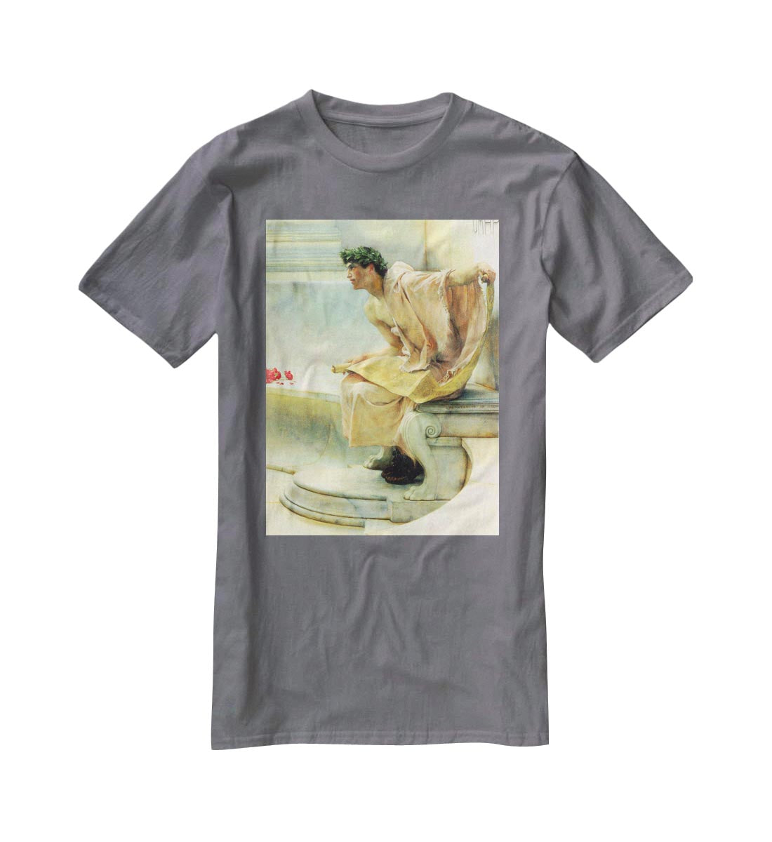 A reading of Homer detail 2 by Alma Tadema T-Shirt - Canvas Art Rocks - 3