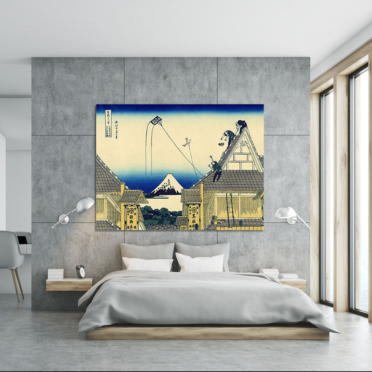 A sketch of the Mitsui shop by Hokusai Canvas Print or Poster - Canvas Art Rocks - 5