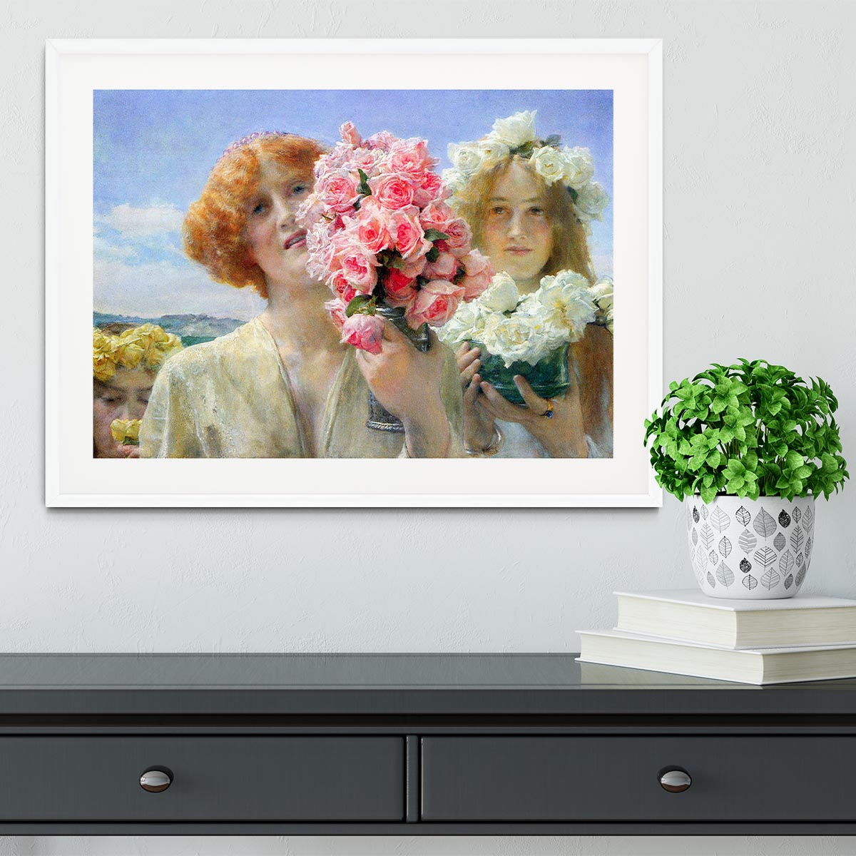 A summer offering by Alma Tadema Framed Print - Canvas Art Rocks - 5