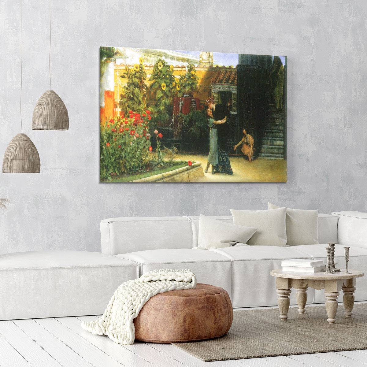 A warm welcome by Alma Tadema Canvas Print or Poster - Canvas Art Rocks - 6