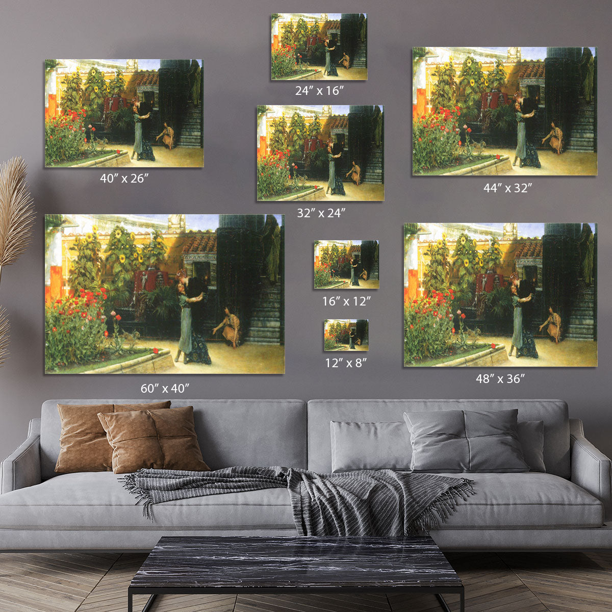 A warm welcome by Alma Tadema Canvas Print or Poster - Canvas Art Rocks - 7