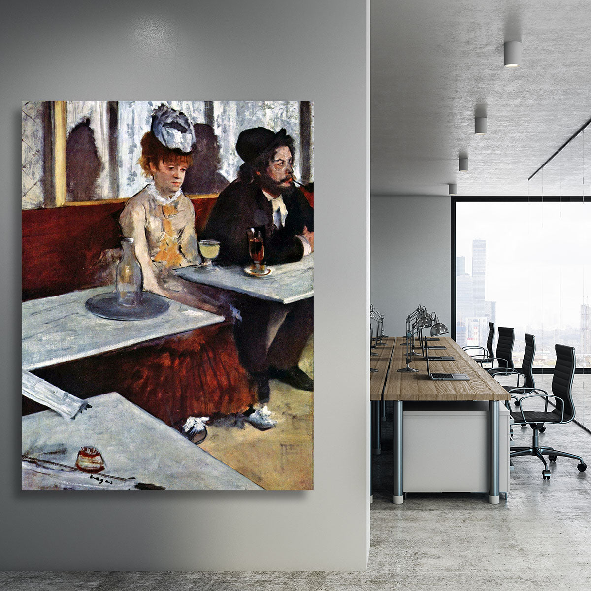 Absinthe by Degas Canvas Print or Poster - Canvas Art Rocks - 3