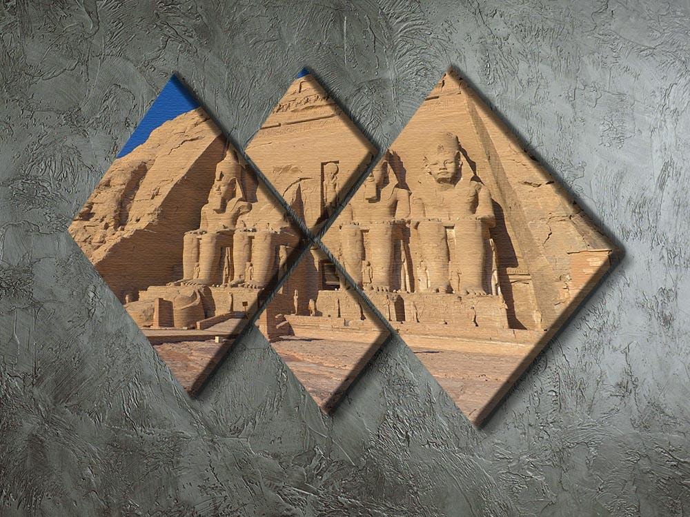 Abu Simbel Temple of King Ramses II 4 Square Multi Panel Canvas - Canvas Art Rocks - 2