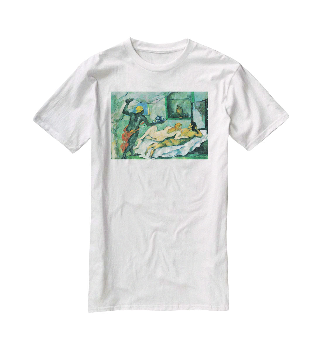 After lunch in Naples by Cezanne T-Shirt - Canvas Art Rocks - 5