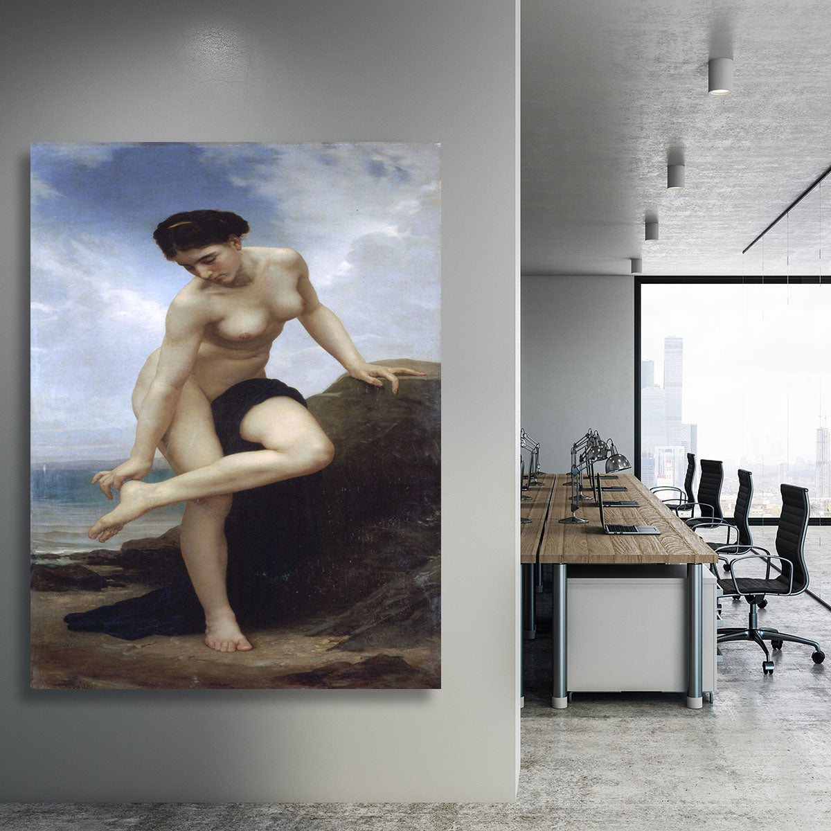 After the Bath By Bouguereau Canvas Print or Poster - Canvas Art Rocks - 3