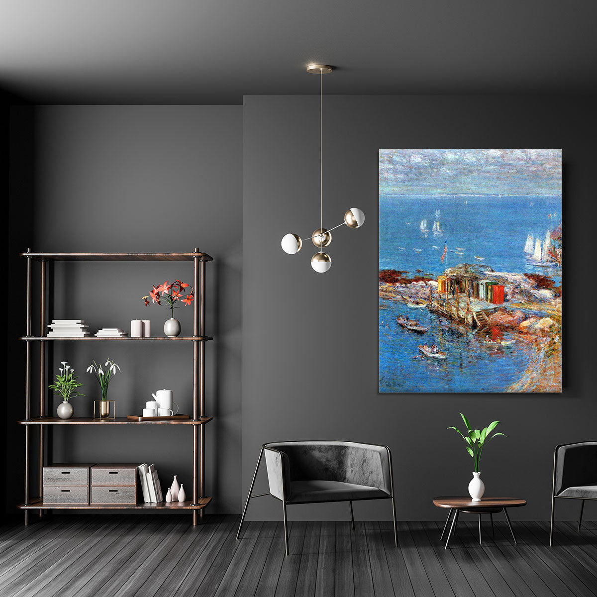 Afternoon in August Appledore by Hassam Canvas Print or Poster - Canvas Art Rocks - 5