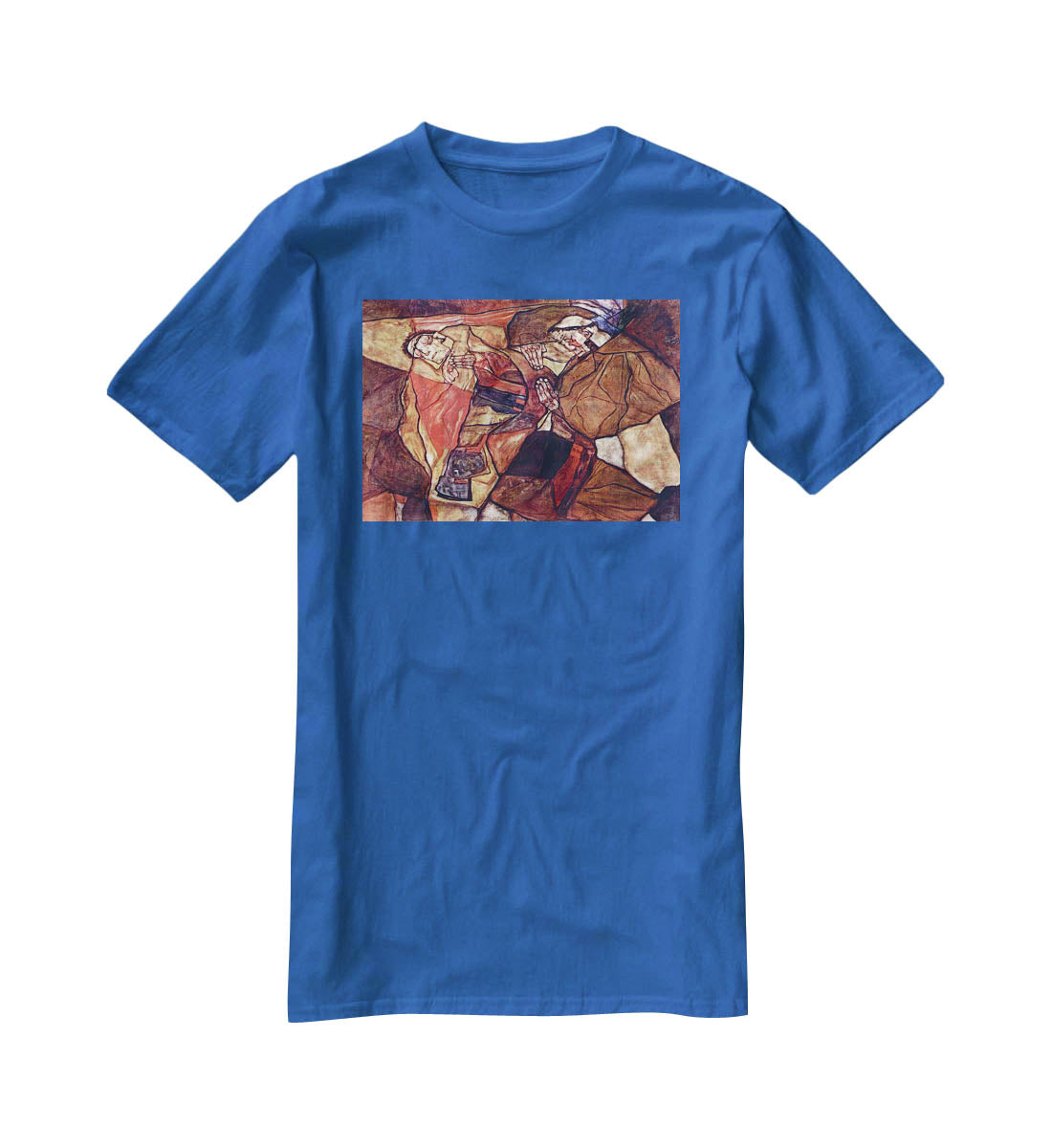 Agony The Death Struggle by Egon Schiele T-Shirt - Canvas Art Rocks - 2