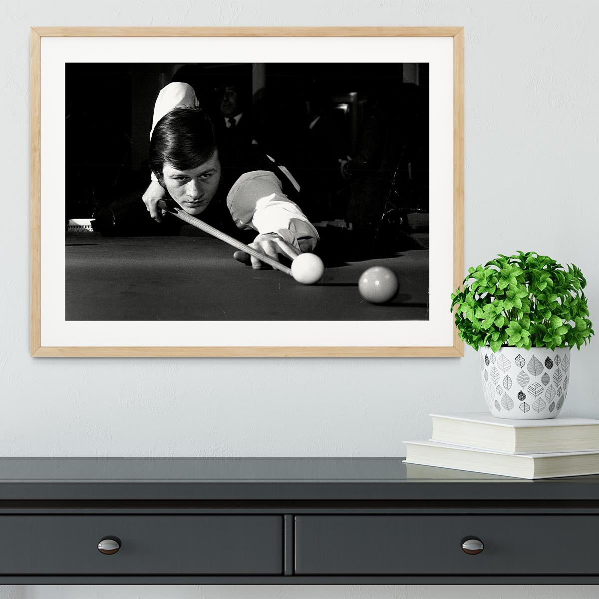 Alex Hurricane Higgins 1972 Framed Print - Canvas Art Rocks - 3