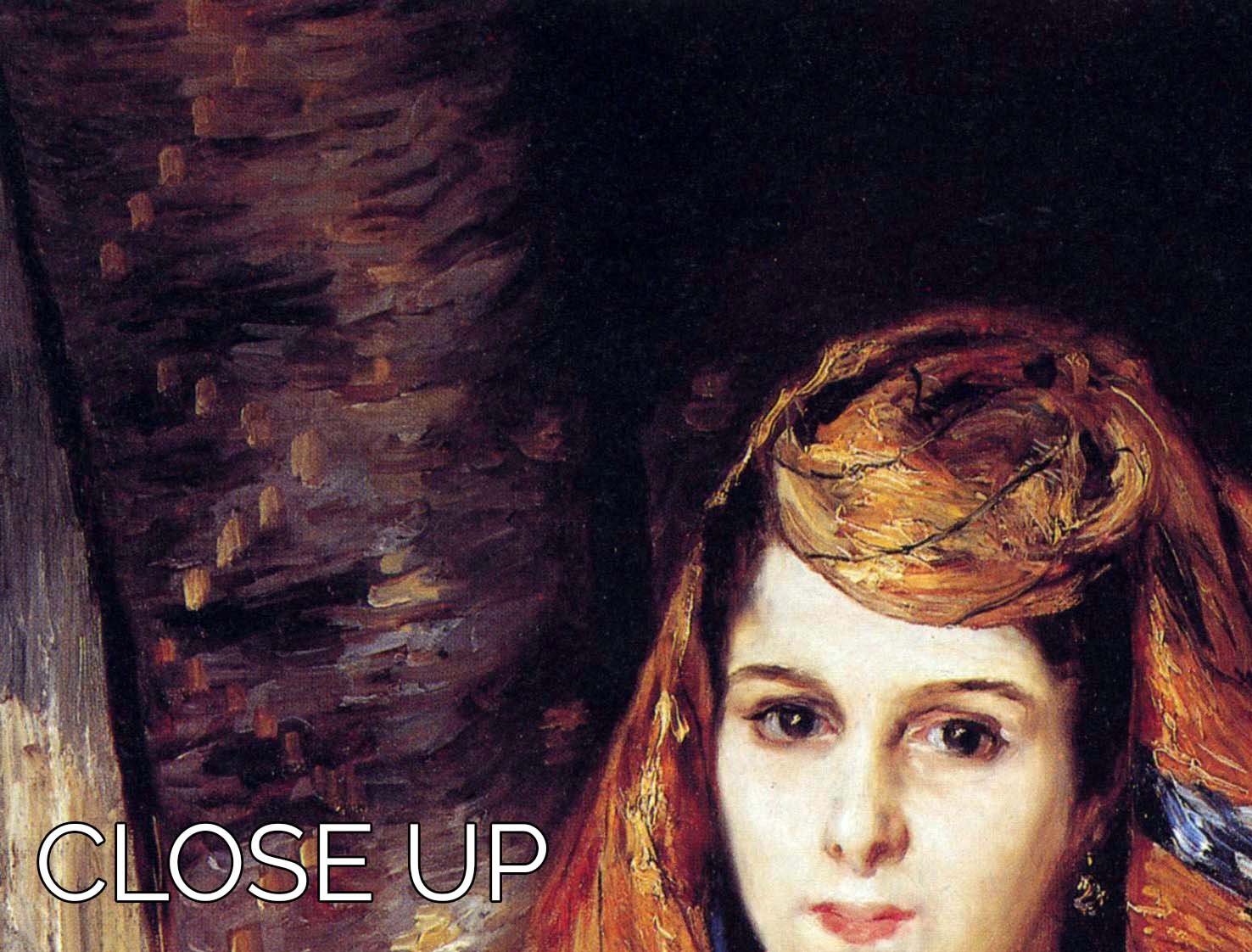 Algerian Woman by Renoir 3 Split Panel Canvas Print - Canvas Art Rocks - 3