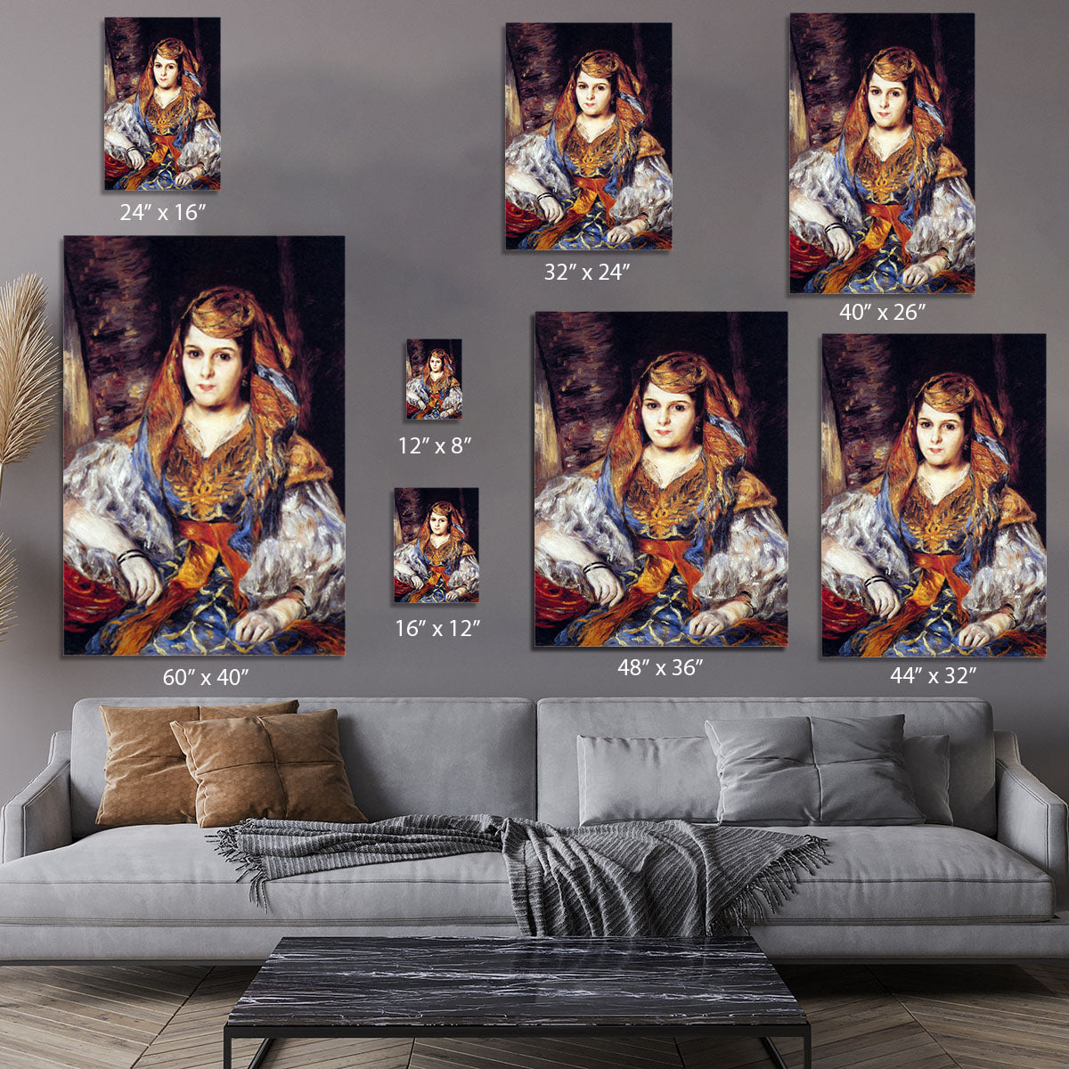 Algerian Woman by Renoir Canvas Print or Poster - Canvas Art Rocks - 7