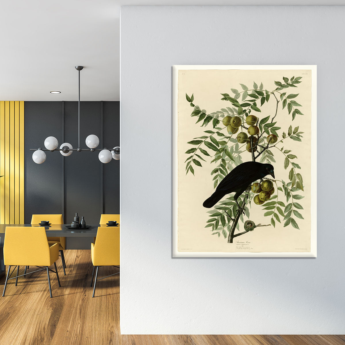 American Crow by Audubon Canvas Print or Poster - Canvas Art Rocks - 4