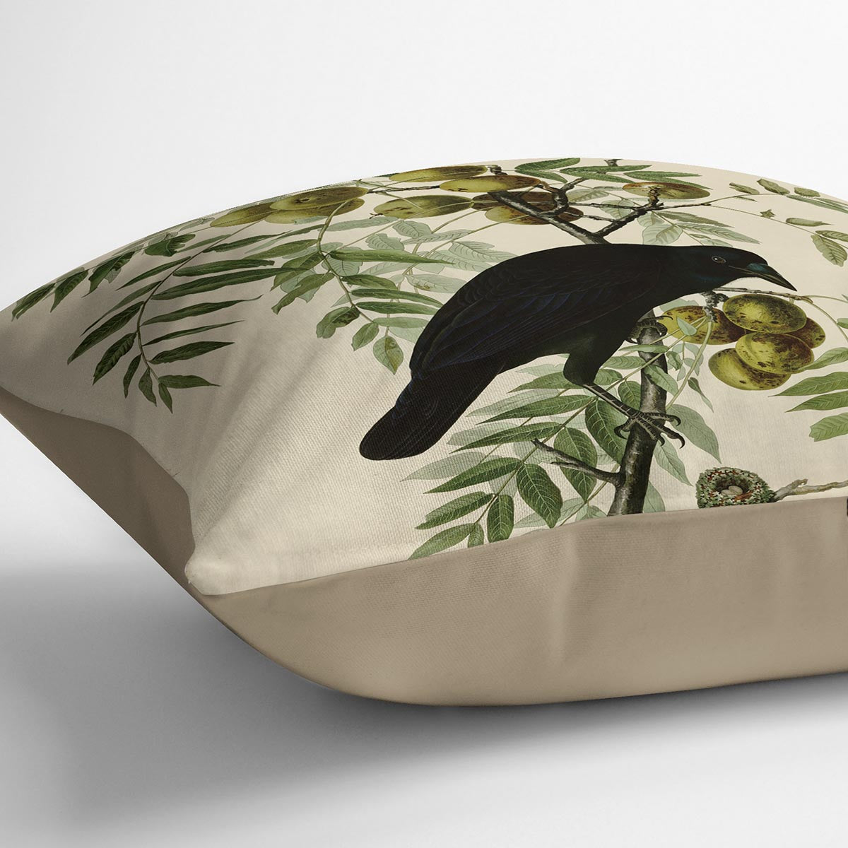 American Crow by Audubon Cushion