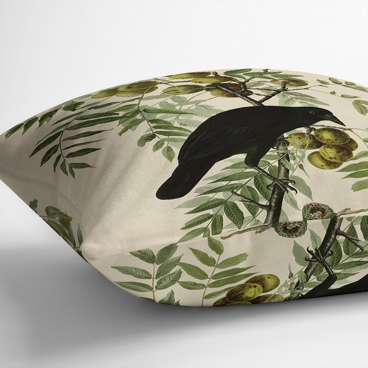 American Crow by Audubon Cushion