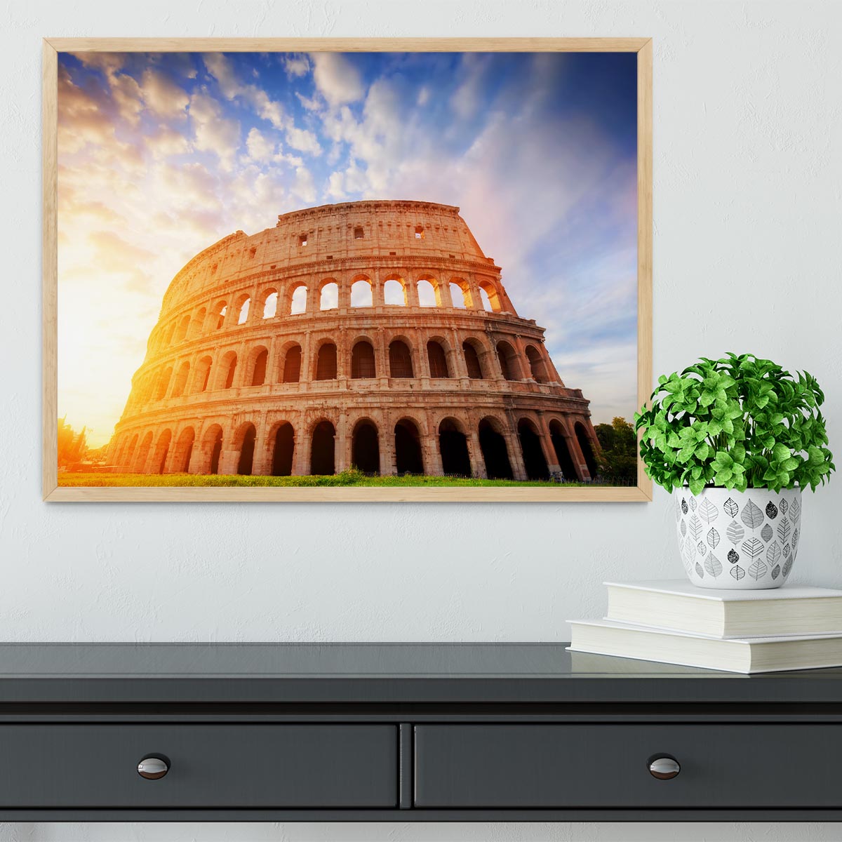 Amphitheatre in sunrise light Framed Print - Canvas Art Rocks - 4