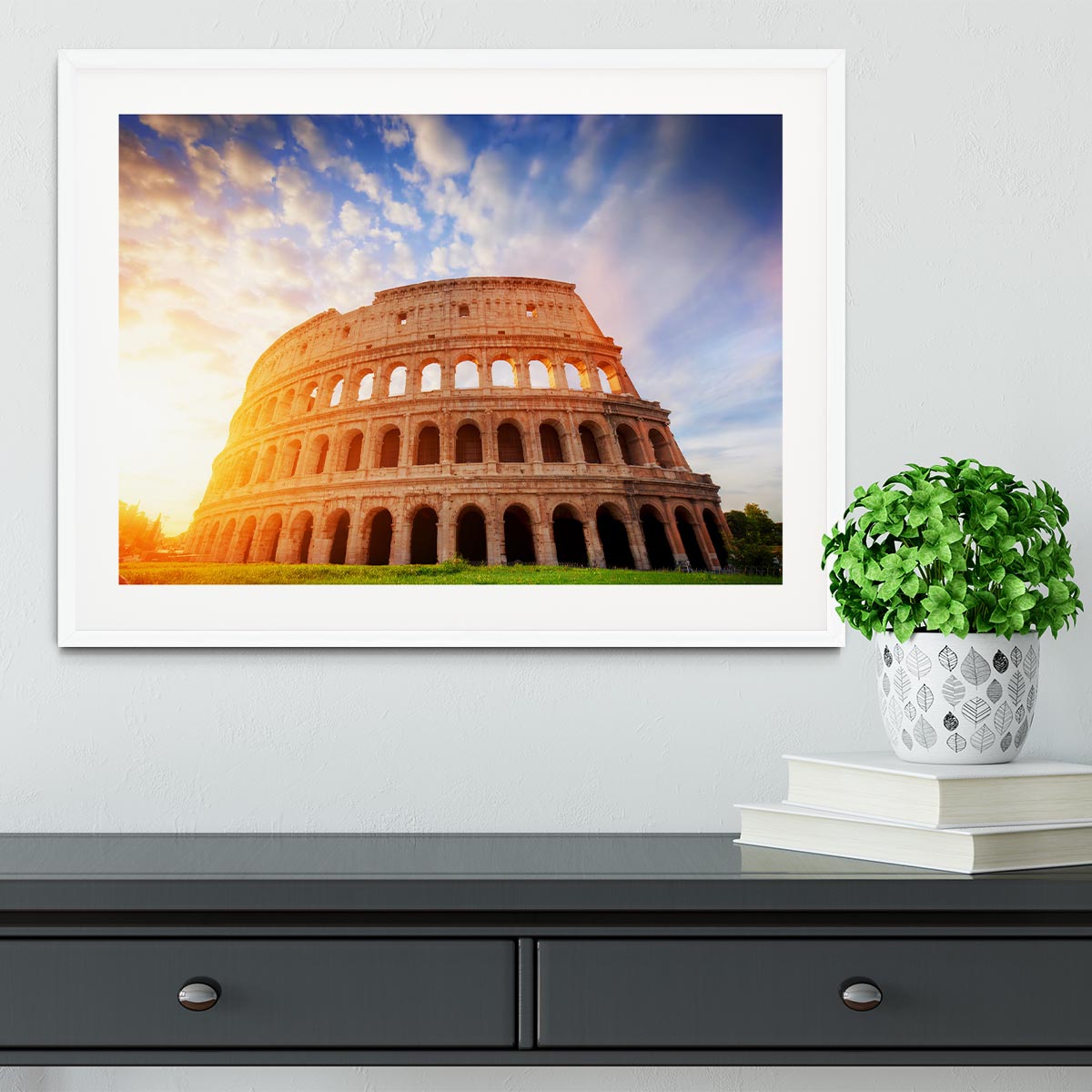 Amphitheatre in sunrise light Framed Print - Canvas Art Rocks - 5
