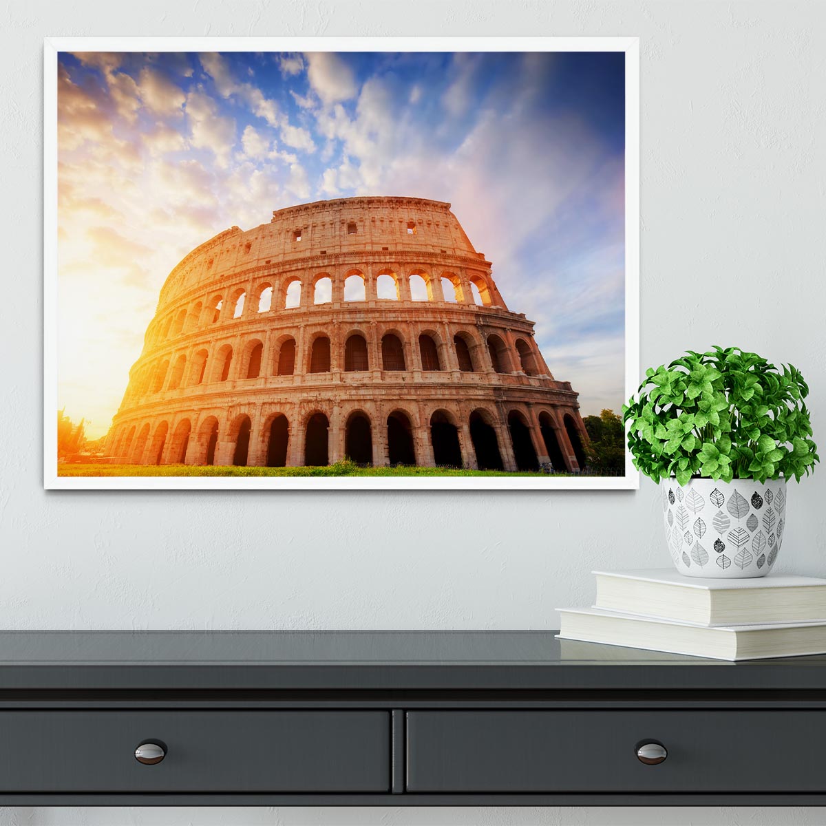Amphitheatre in sunrise light Framed Print - Canvas Art Rocks -6
