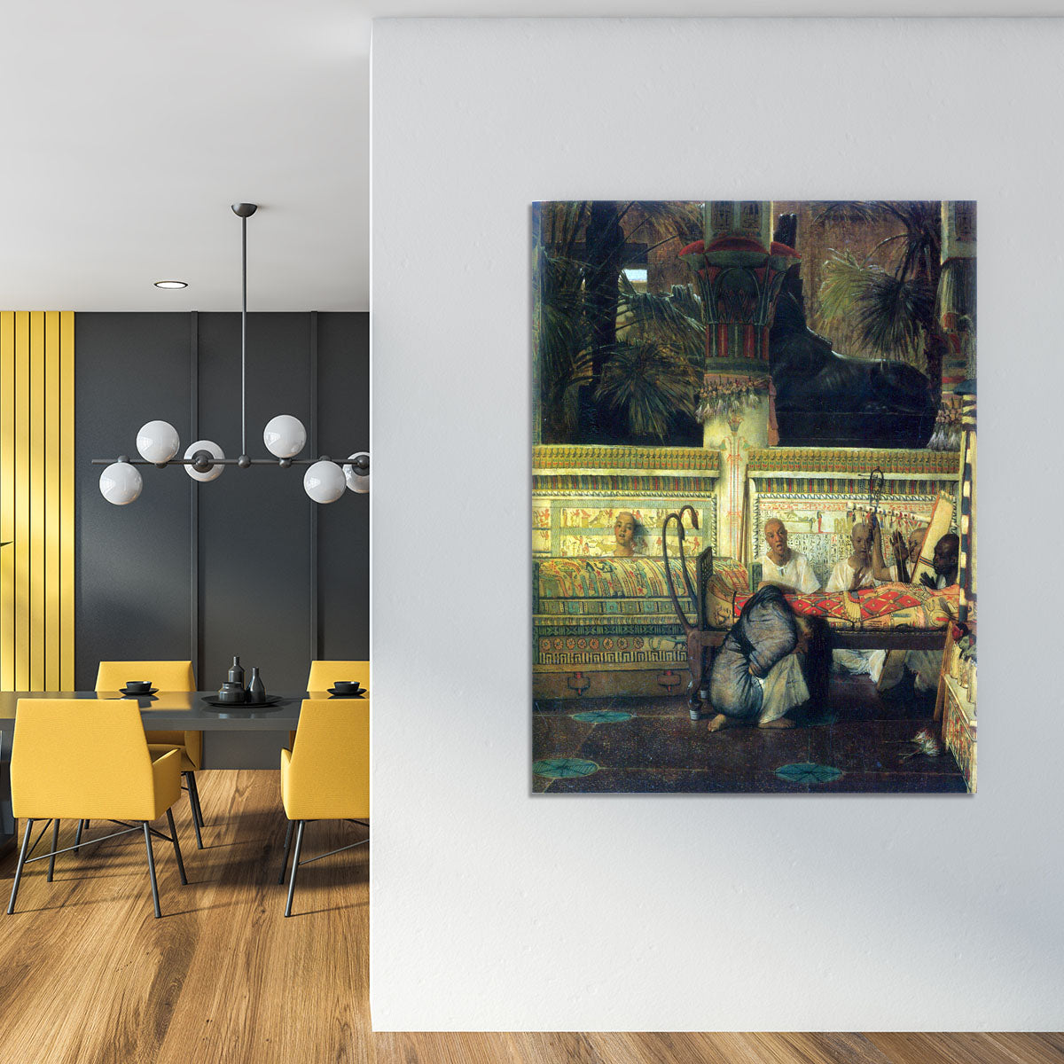 An Egyptian widow at the time of Diocletian detail by Alma Tadema Canvas Print or Poster - Canvas Art Rocks - 4