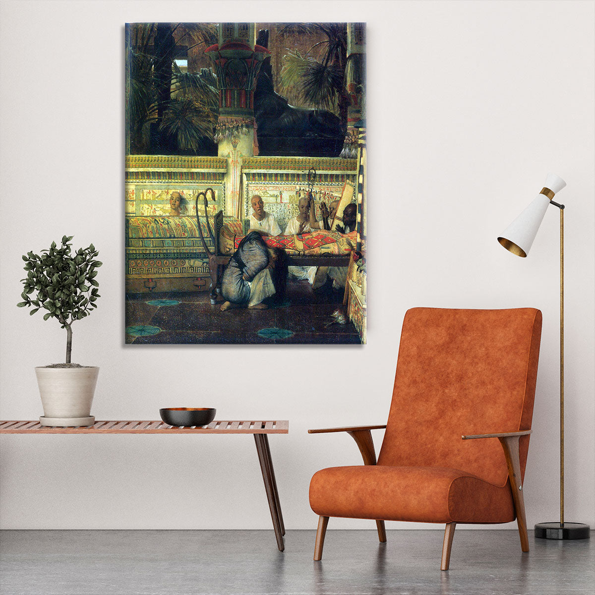 An Egyptian widow at the time of Diocletian detail by Alma Tadema Canvas Print or Poster - Canvas Art Rocks - 6