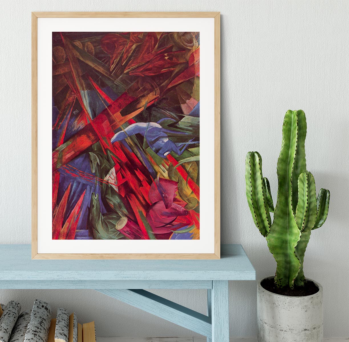 Animal Fates by Franz Marc Framed Print - Canvas Art Rocks - 3