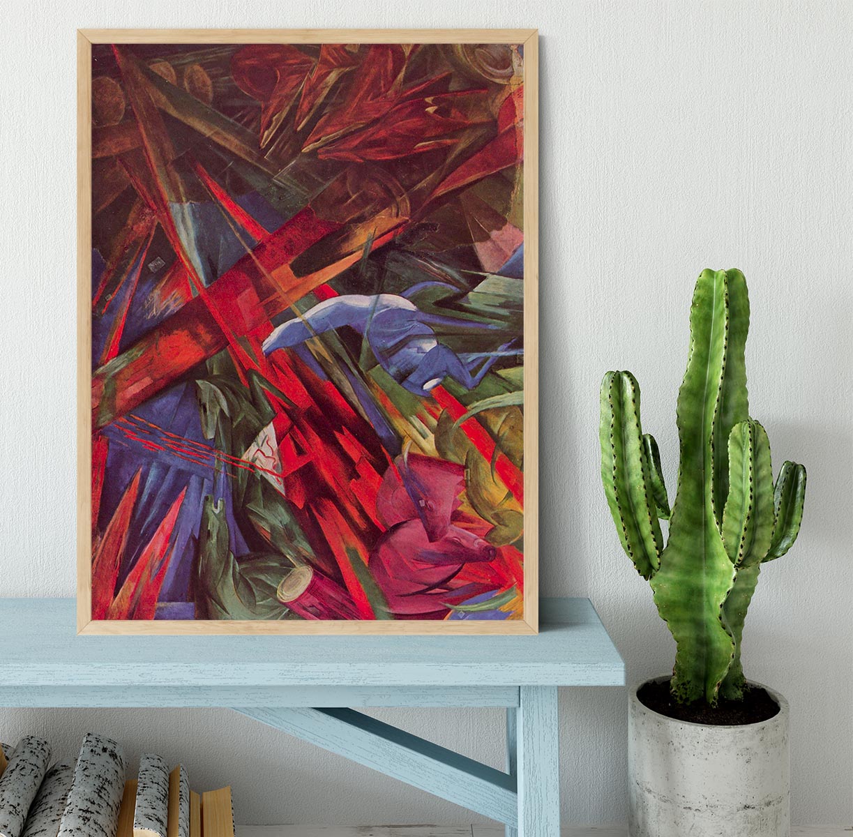 Animal Fates by Franz Marc Framed Print - Canvas Art Rocks - 4