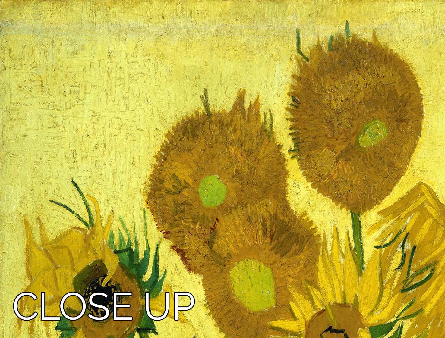 Another vase of sunflowers 3 Split Panel Canvas Print - Canvas Art Rocks - 3