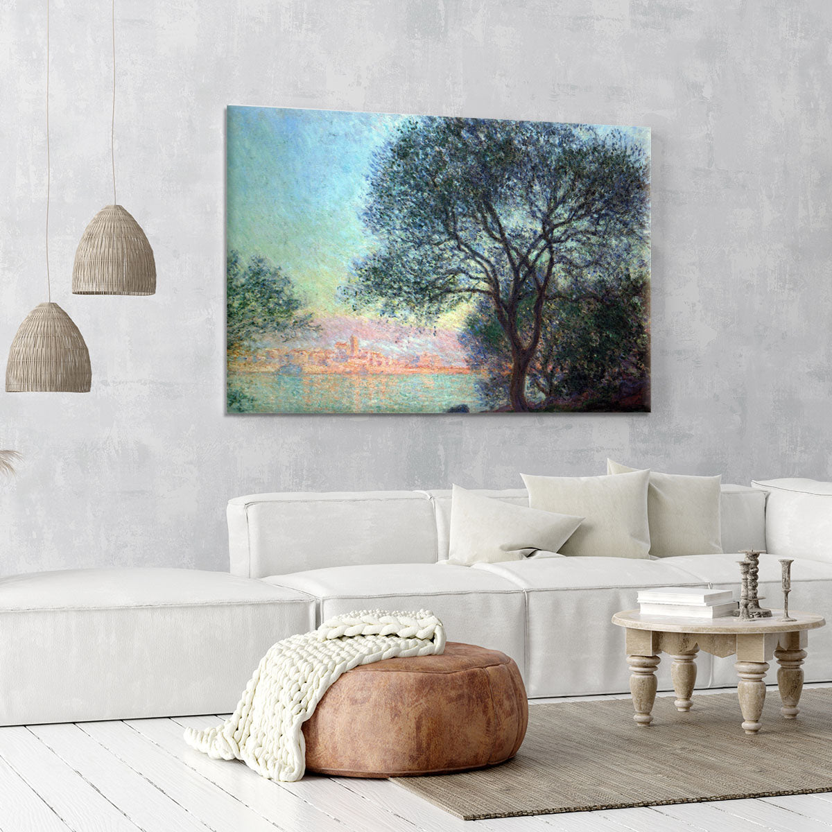 Antibes seen from La Salis by Monet Canvas Print or Poster - Canvas Art Rocks - 6