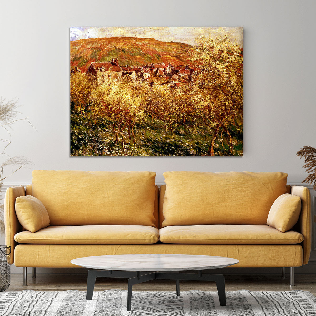 Apple Trees In Blossom by Monet Canvas Print or Poster - Canvas Art Rocks - 4
