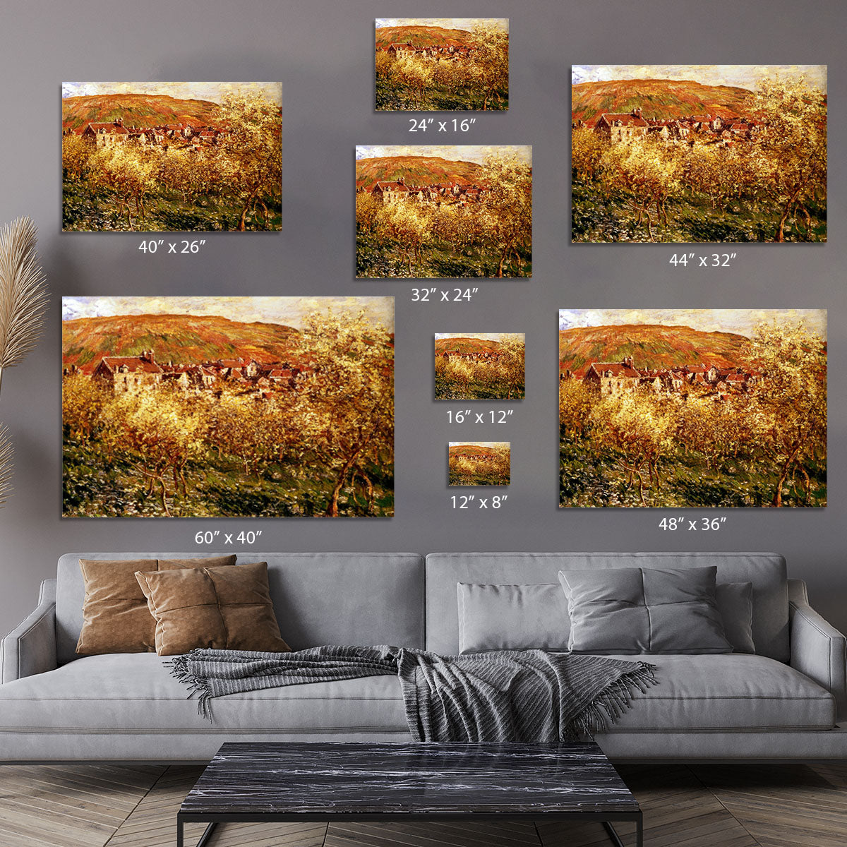 Apple Trees In Blossom by Monet Canvas Print or Poster - Canvas Art Rocks - 7