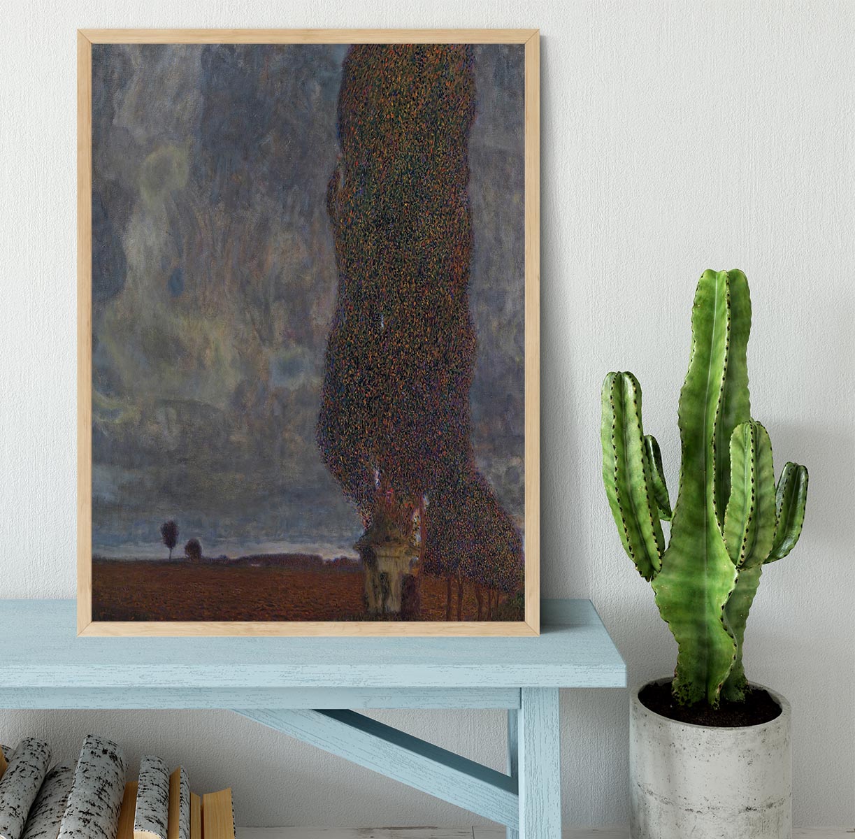 Approaching Thunderstorm by Klimt Framed Print - Canvas Art Rocks - 4