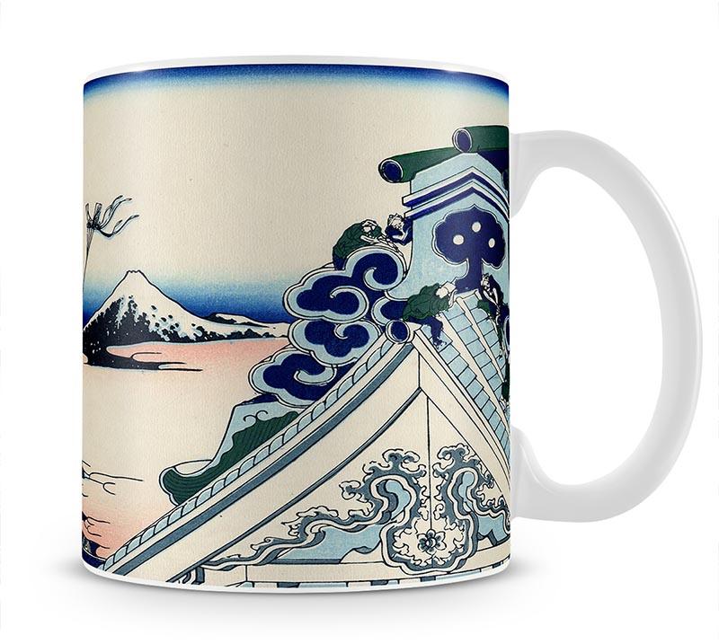 Asakusa Honganji temple by Hokusai Mug - Canvas Art Rocks - 1