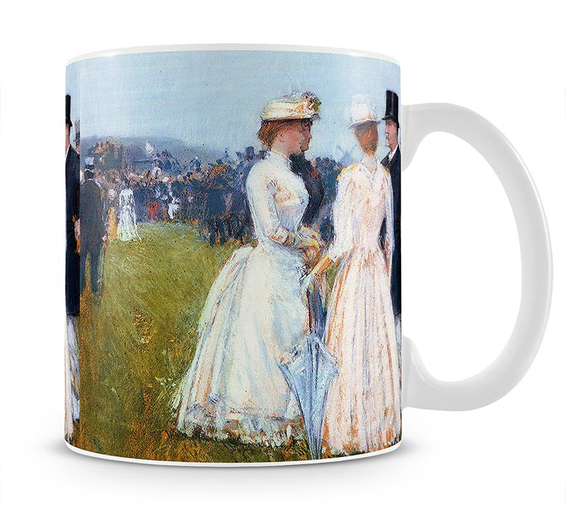 At the Grand Prix in Paris by Hassam Mug - Canvas Art Rocks - 1