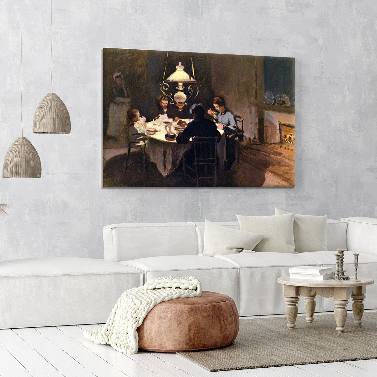 At the Table by Monet Canvas Print or Poster - Canvas Art Rocks - 6