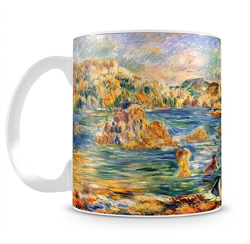 At the beach of Guernesey by Renoir Mug - Canvas Art Rocks - 2
