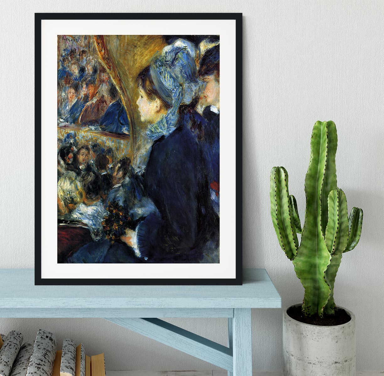 At the theatre by Renoir Framed Print - Canvas Art Rocks - 1