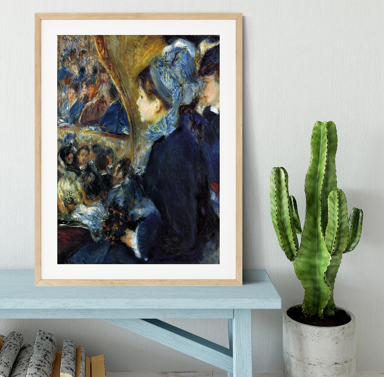 At the theatre by Renoir Framed Print - Canvas Art Rocks - 3