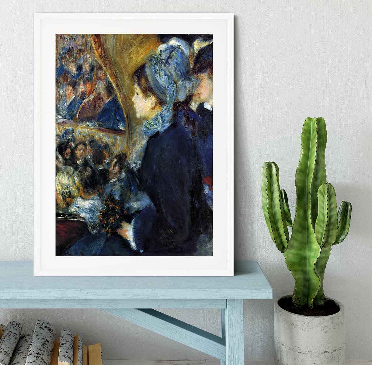 At the theatre by Renoir Framed Print - Canvas Art Rocks - 5