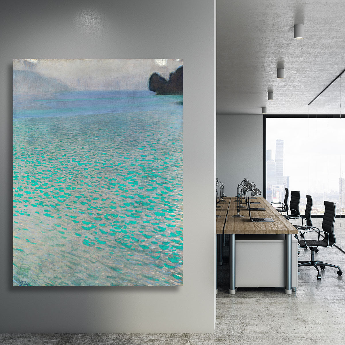 Attersee by Klimt Canvas Print or Poster - Canvas Art Rocks - 3