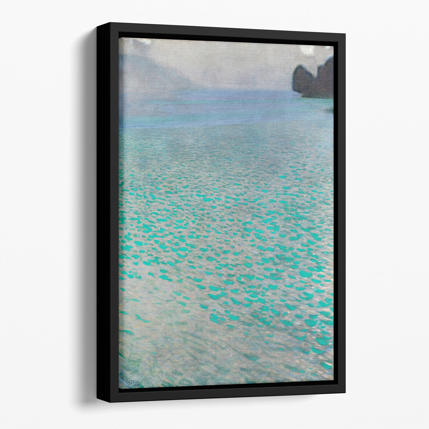 Attersee by Klimt Floating Framed Canvas