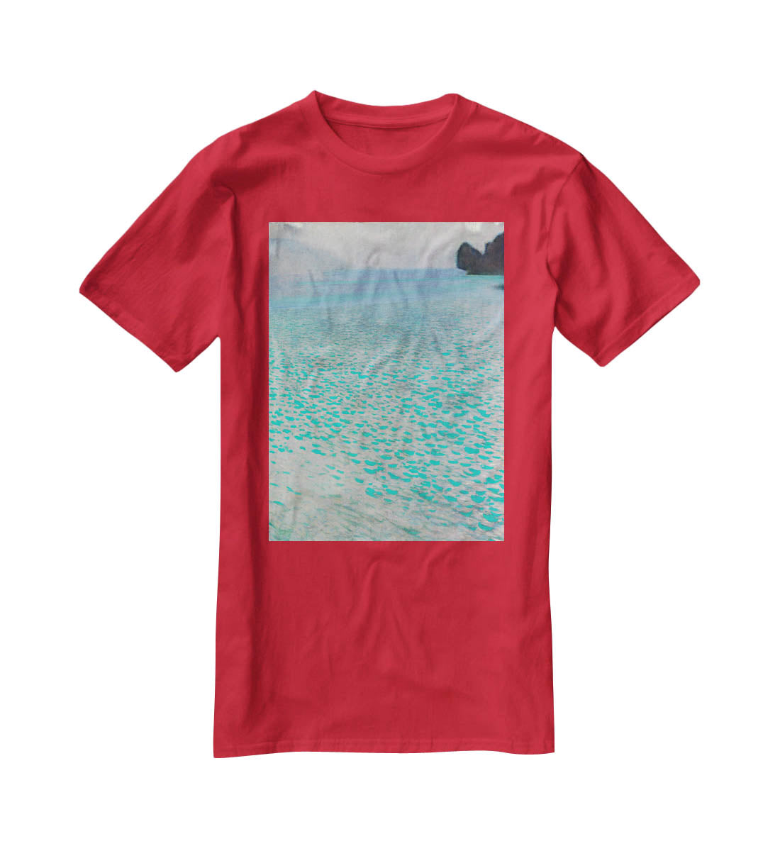 Attersee by Klimt T-Shirt - Canvas Art Rocks - 4