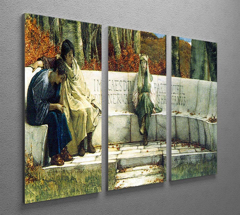 Autumn detail by Alma Tadema 3 Split Panel Canvas Print - Canvas Art Rocks - 2