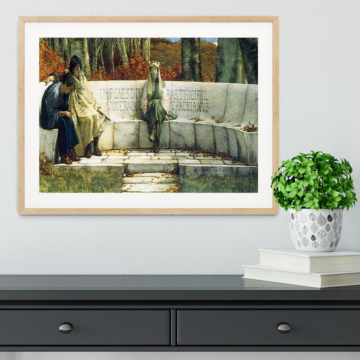 Autumn detail by Alma Tadema Framed Print - Canvas Art Rocks - 3