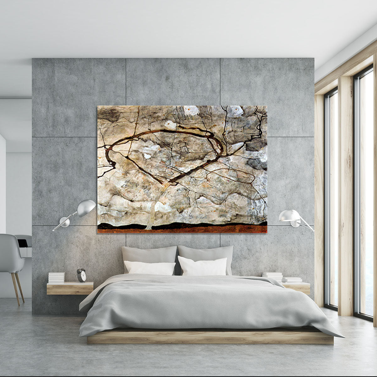 Autumn tree in the wind Egon Schiele Canvas Print or Poster - Canvas Art Rocks - 5
