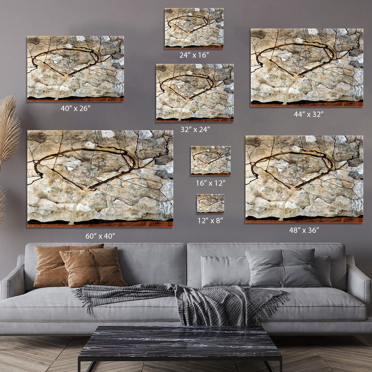 Autumn tree in the wind Egon Schiele Canvas Print or Poster - Canvas Art Rocks - 7