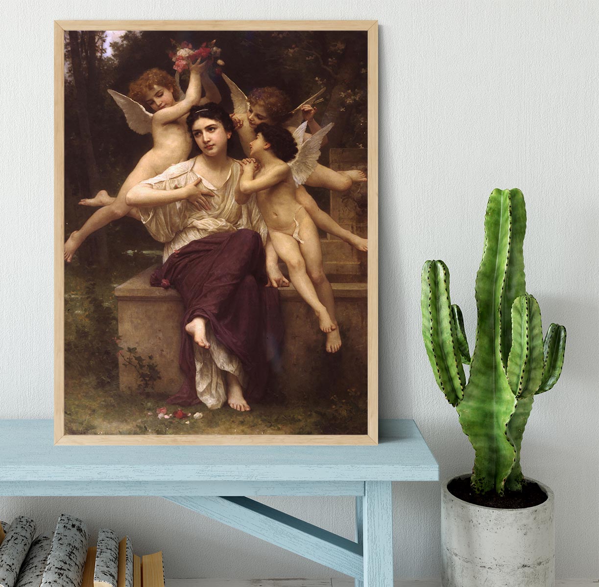 Ave de printemps By Bouguereau Framed Print - Canvas Art Rocks - 4