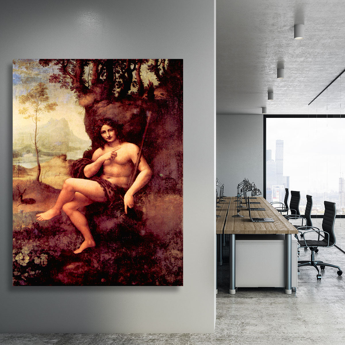 Bacchus by Da Vinci Canvas Print or Poster - Canvas Art Rocks - 3
