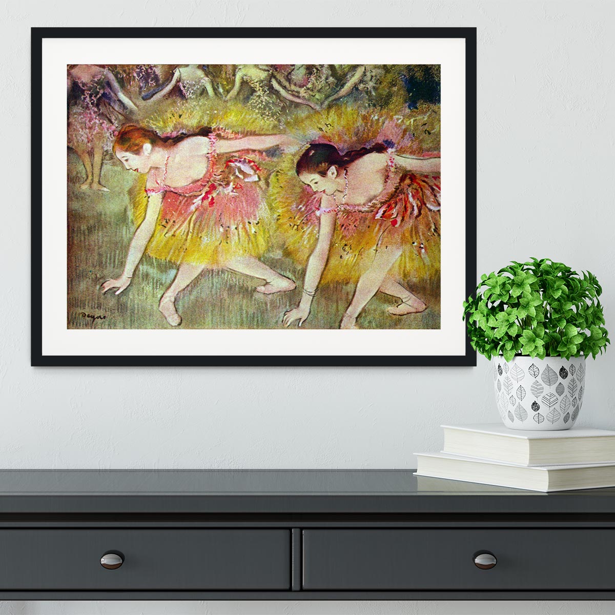 Ballet dancers by Degas Framed Print - Canvas Art Rocks - 1
