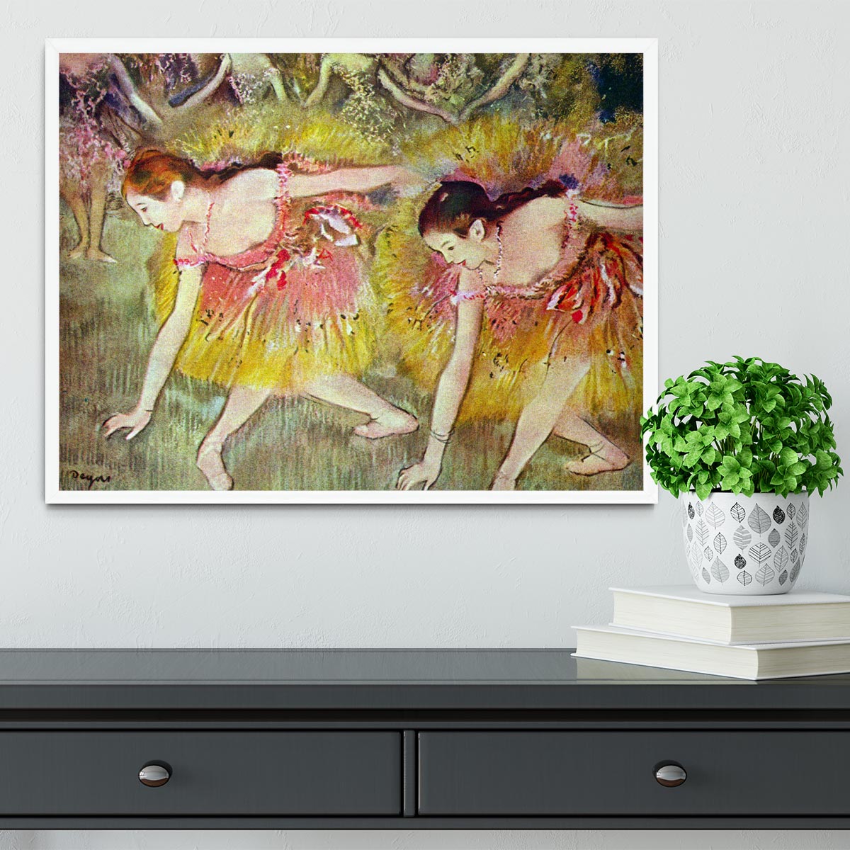 Ballet dancers by Degas Framed Print - Canvas Art Rocks -6