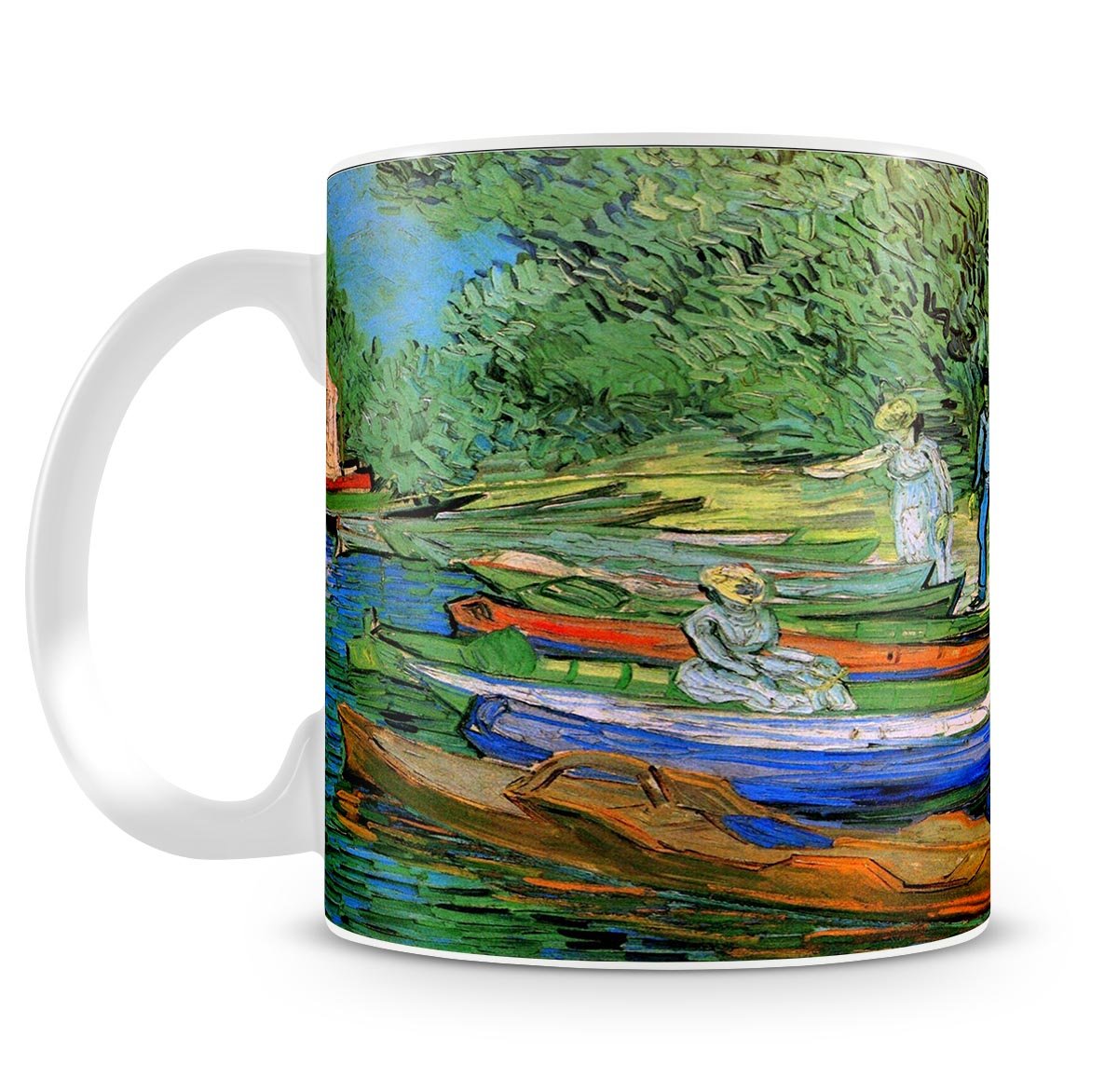 Bank of the Oise at Auvers by Van Gogh Mug - Canvas Art Rocks - 4