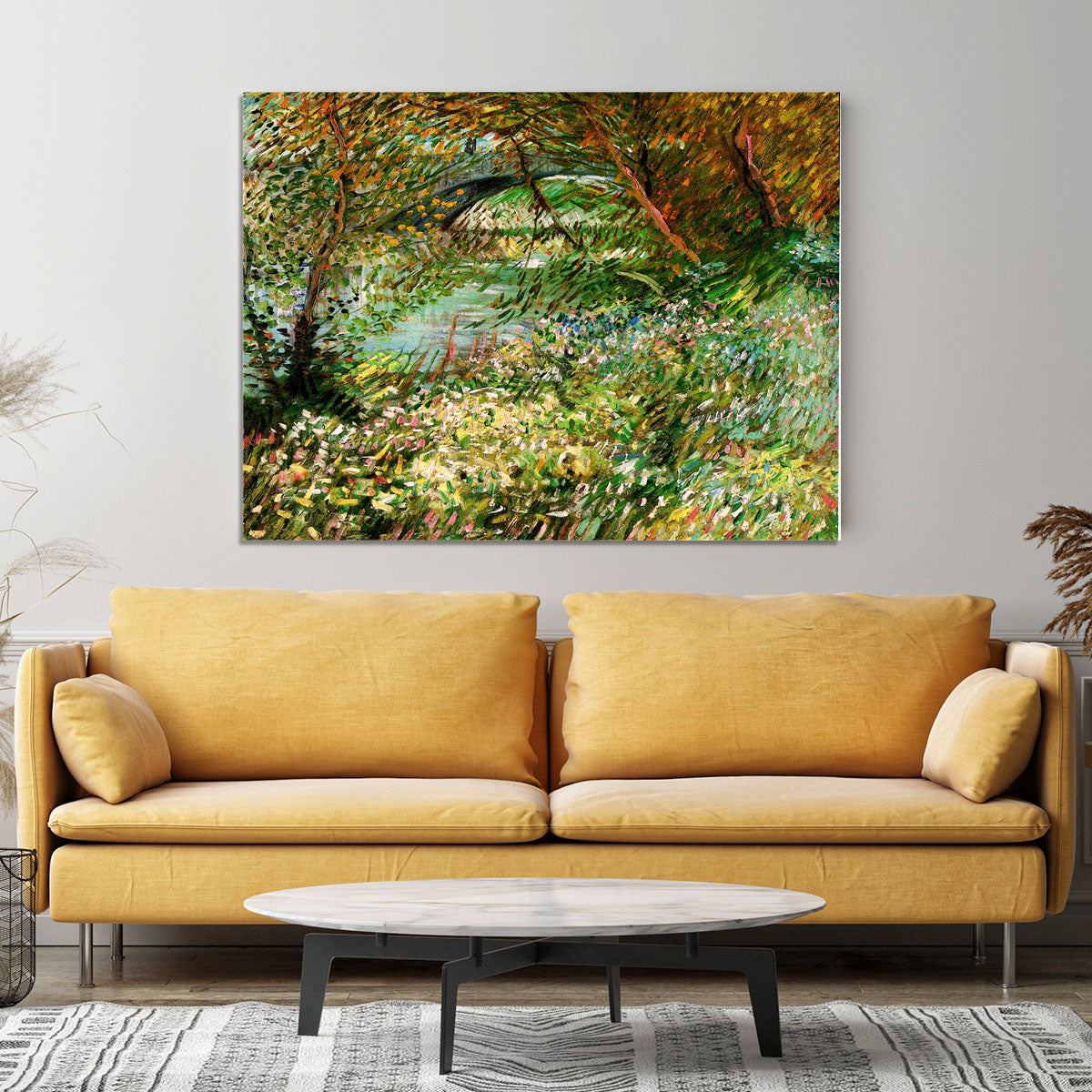 Banks of the Seine with Pont de Clichy in the Spring by Van Gogh Canvas Print or Poster - Canvas Art Rocks - 4