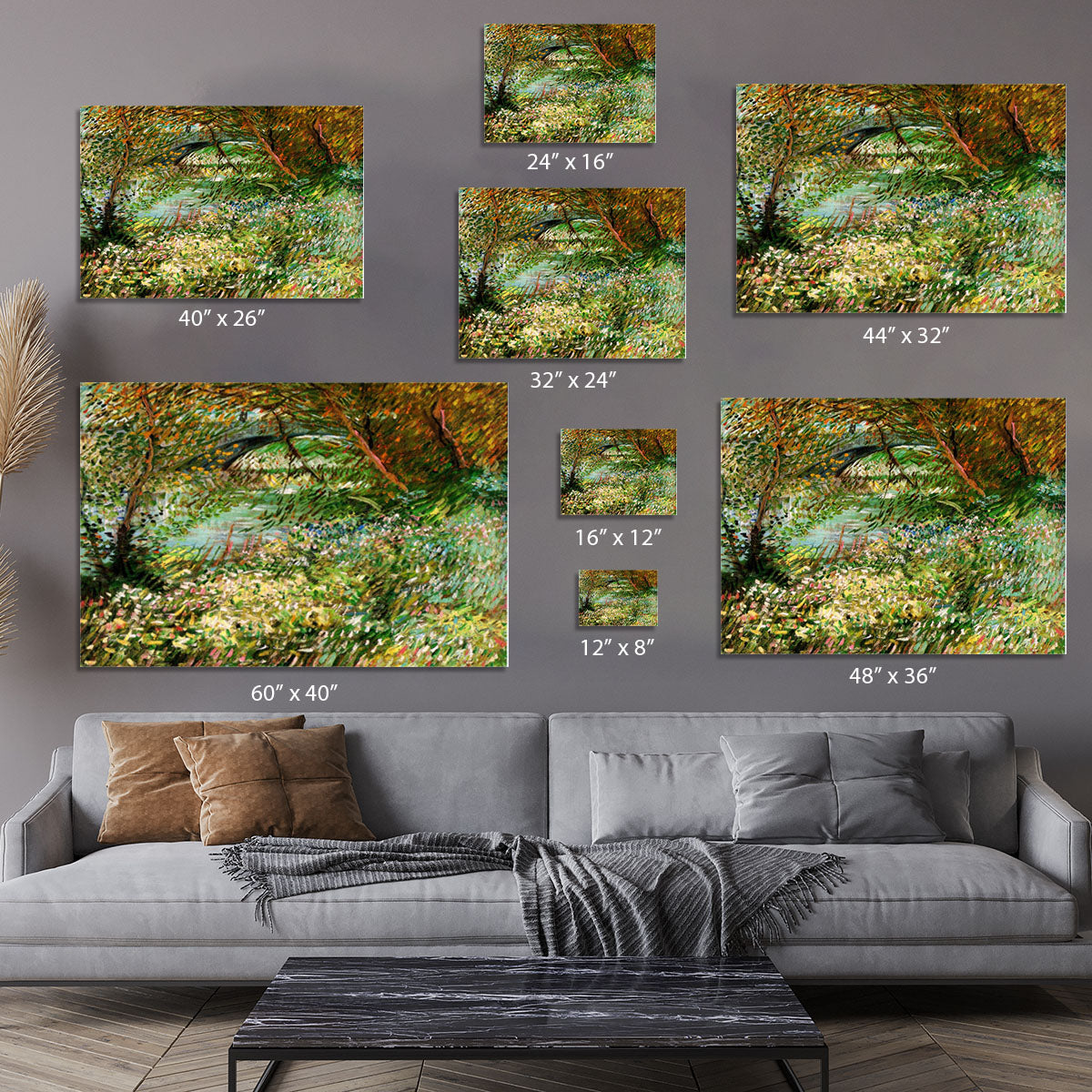 Banks of the Seine with Pont de Clichy in the Spring by Van Gogh Canvas Print or Poster - Canvas Art Rocks - 7